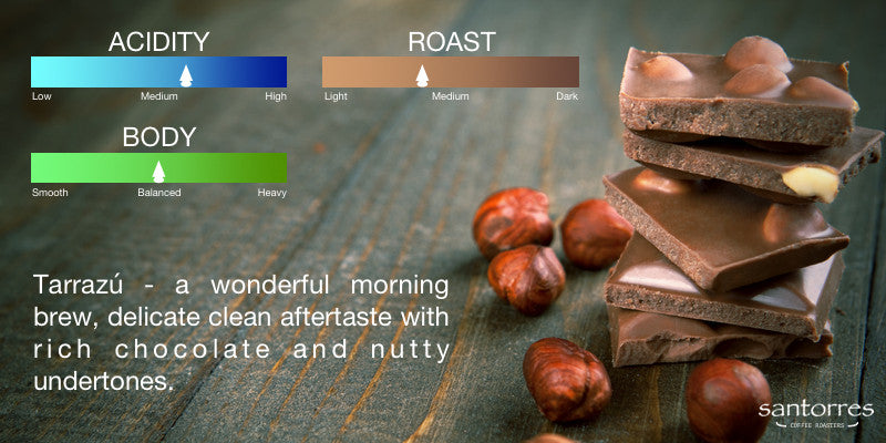 A wonderful morning brew, delicate clean aftertaste with rich chocolate and nutty undertones.